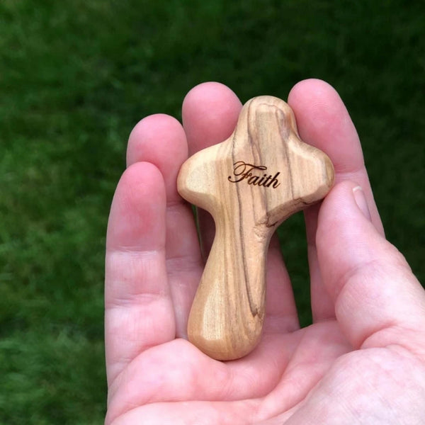 That Catholic Shop - Olive Wood Comfort Cross